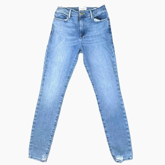 Frame Skinny Jeans in BlueSize 27